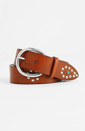 Product Image for Studded-Flowers Leather Belt