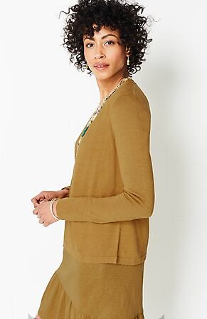 Side Image for Light Open-Front Cardi