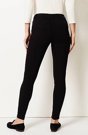 Back Image for Premium-Flex High-Rise Denim Leggings