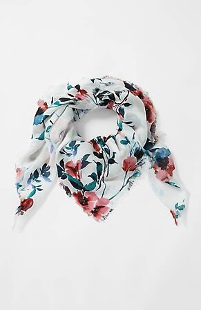 Product Image for Watercolor Floral Square Scarf