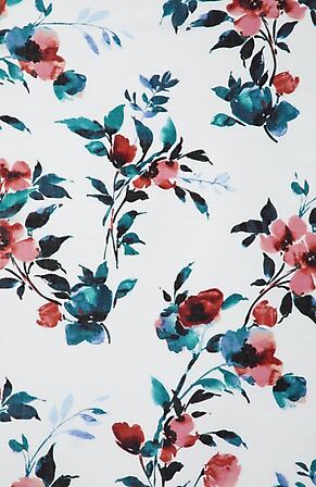 Back Image for Watercolor Floral Square Scarf