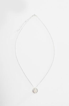 Product Image for Sterling Silver Coin & Pearl Necklace