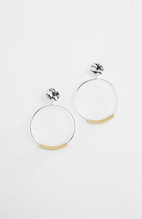 Product Image for Sterling Silver Circular Drop Earrings