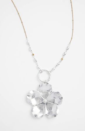 Side Image for Mixed-Metal Blossom Pendant