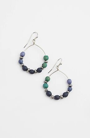 Product Image for Pure Jill Indigo Blues Beaded Hoops