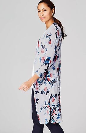 Side Image for Long & Light Printed Cardi
