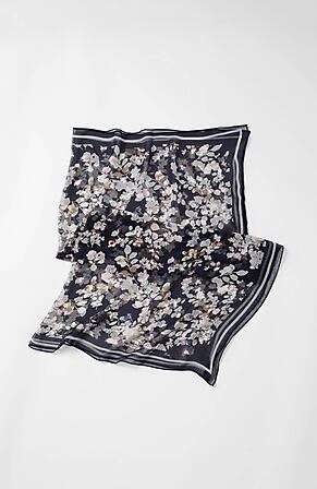 Side Image for Waterfloral Silk Square Scarf
