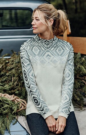 Shop our ombré Fair Isle sweater