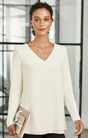 Shop our Wearever mixed-media top