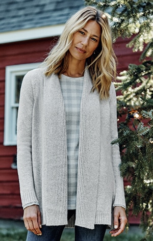 Shop our cozy shawl-collar cardi