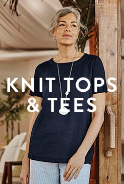 Shop our new knit tops and tees