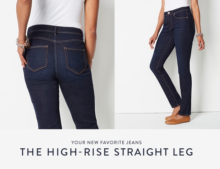 J.Jill Inspiration  Favorite High-Rise Straight Leg Jeans