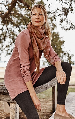 shop our Highland V-Neck Sweater Tunic