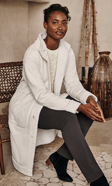 Shop our Pure Jill ultra-cozy reversible teddy coat