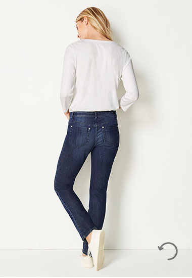 Authentic Fit slim-leg jeans - size 4 rear view