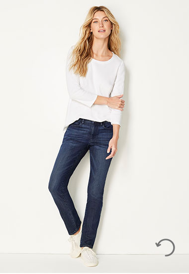 Authentic Fit slim-leg jeans - size 4 front view