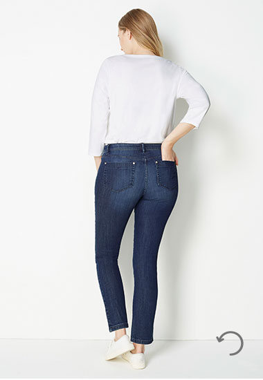 Authentic Fit slim-leg jeans - size 8 rear view