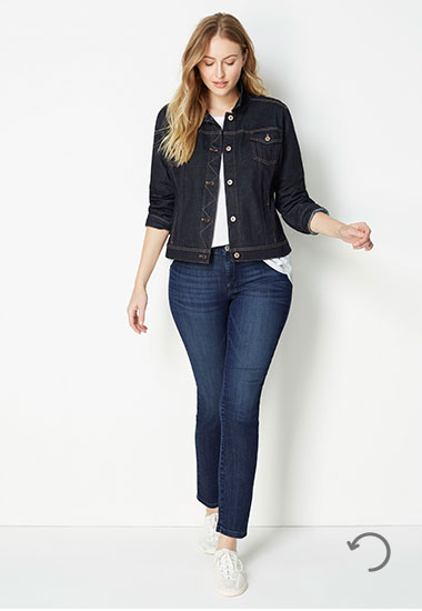 Authentic Fit slim-leg jeans - size 8 front view