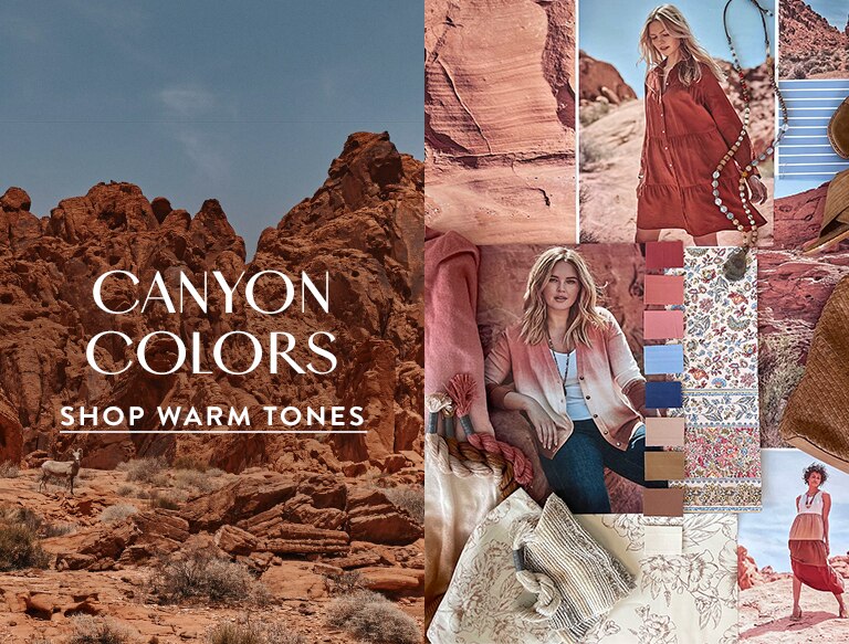 Canyon Colors. Shop Warm Tones