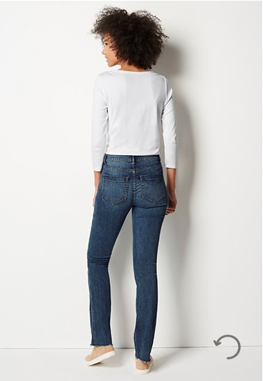 High-rise boot-cut jeans - size 4 rear view