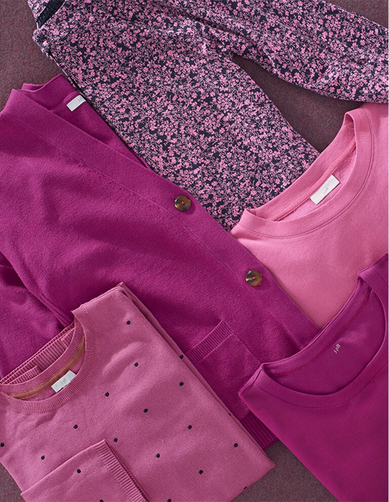 Shop our pops of pink color story