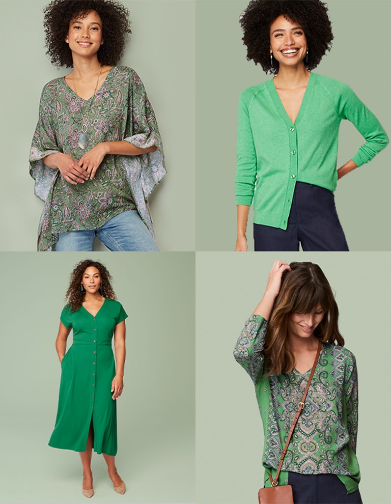 Shop our shades of green