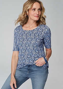 J Jill Size Small Blue Blouse – Wear it Well Boutique