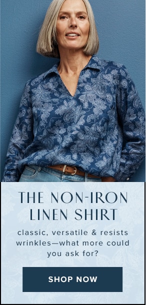 Our Non-Iron Linen Shirt. Shop now.