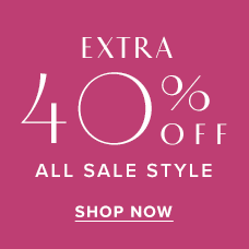 Extra 40% Off All Sale Styles. Shop the sale.