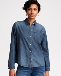 売れ筋商品|||ヤス シャツ レディース トップス JANE - Button-down blouse - lilas Stylish, Versatile Women's Shirts & Blouses From J.Jill
