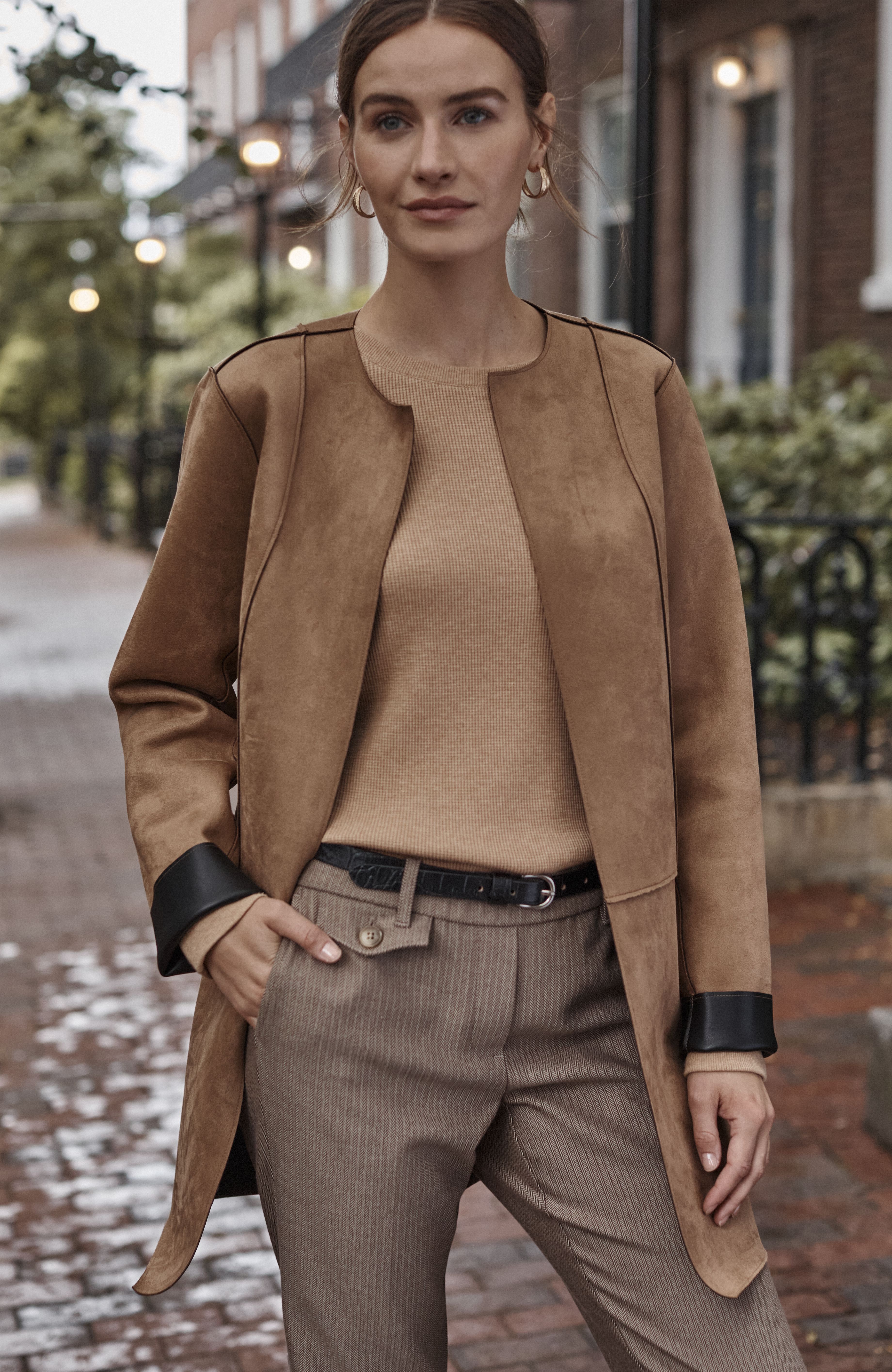 Shop our faux-leather reversible jacket