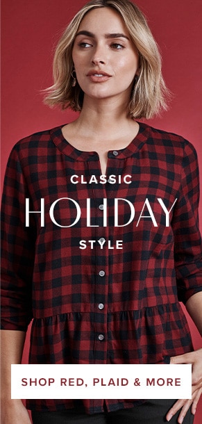 Classic Holiday Style: Shop Red, Plaid & More