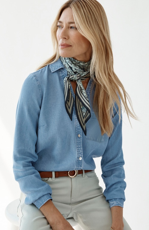 Shop our indigo tencel™ shirt 