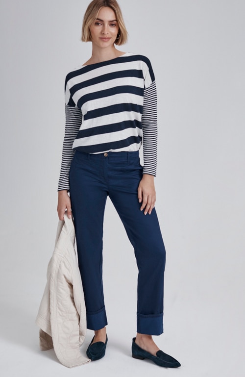 Shop our cuffed chino pants