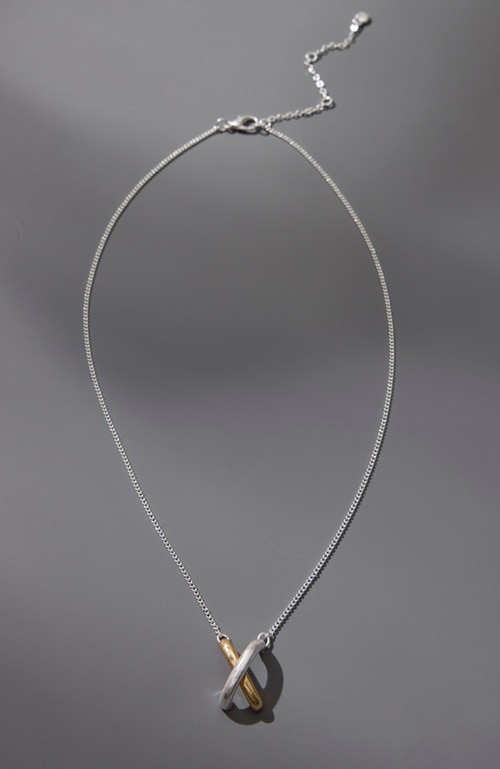 Shop modern elements crisscross necklace