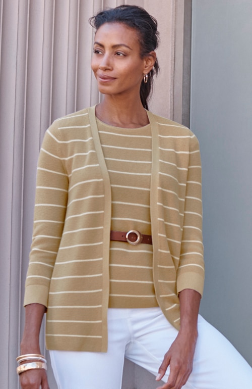 Shop our wearever ribbed open-front cardi