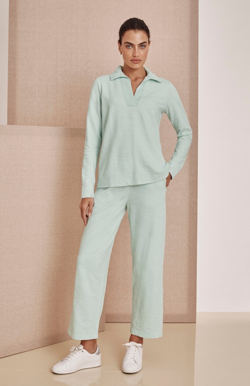 Shop our pure jill french terry pull-on pants