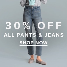 Shop 30% Off All Pants & Jeans