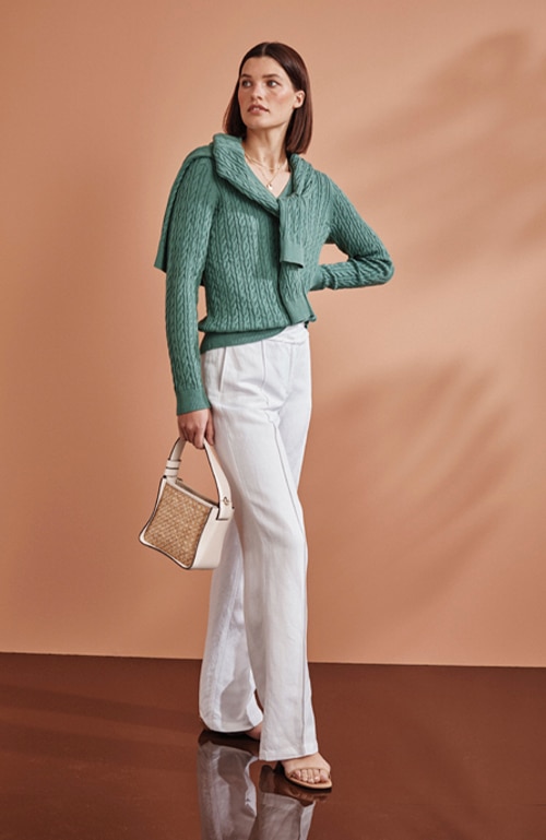 Shop our woven-textured mini bag