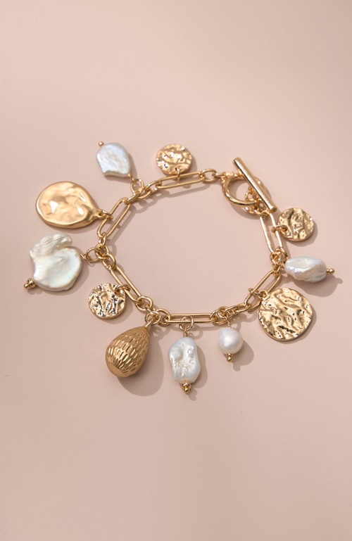 Shop our cultured freshwater pearl charm bracelet