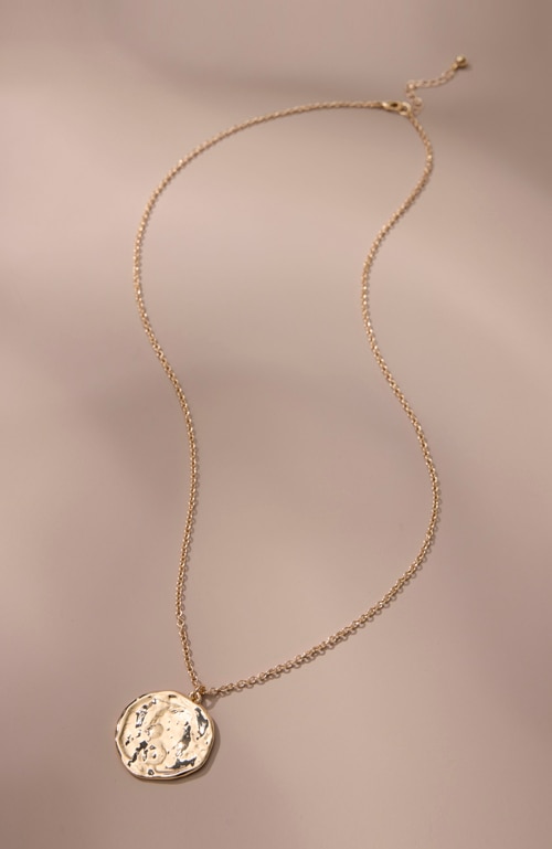 Shop our hammered coin pendant