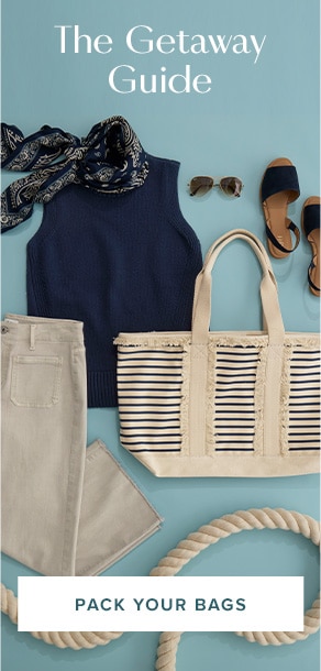 The getaway guide. Pack your bags.