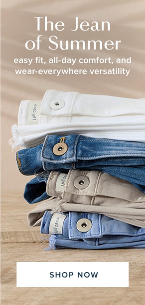 The jean of summer. Easy fit, all-day comfort, and wear-everywhere versatility. Shop now.