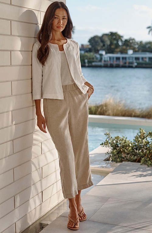 Shop our pure jill linen cropped pants