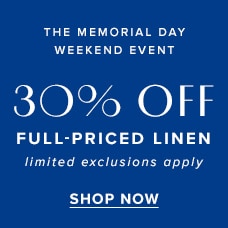 Shop 30% Off Full-Priced Linen