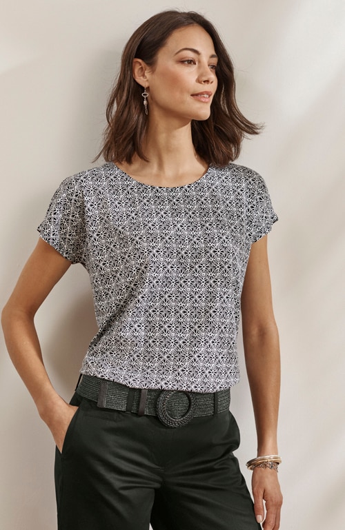 Shop our luxe supima® scoop-neck tee