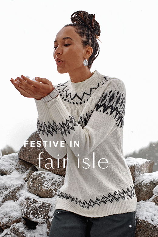 Festive Fair Isle is back! J Jill