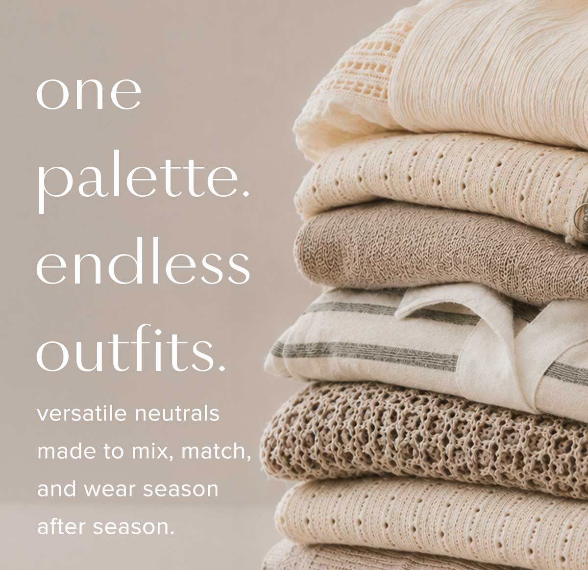One paletter. Endless outfits.
