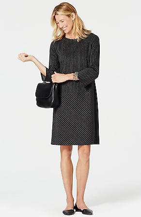 Image for Ponte Knit Pinstriped Dress