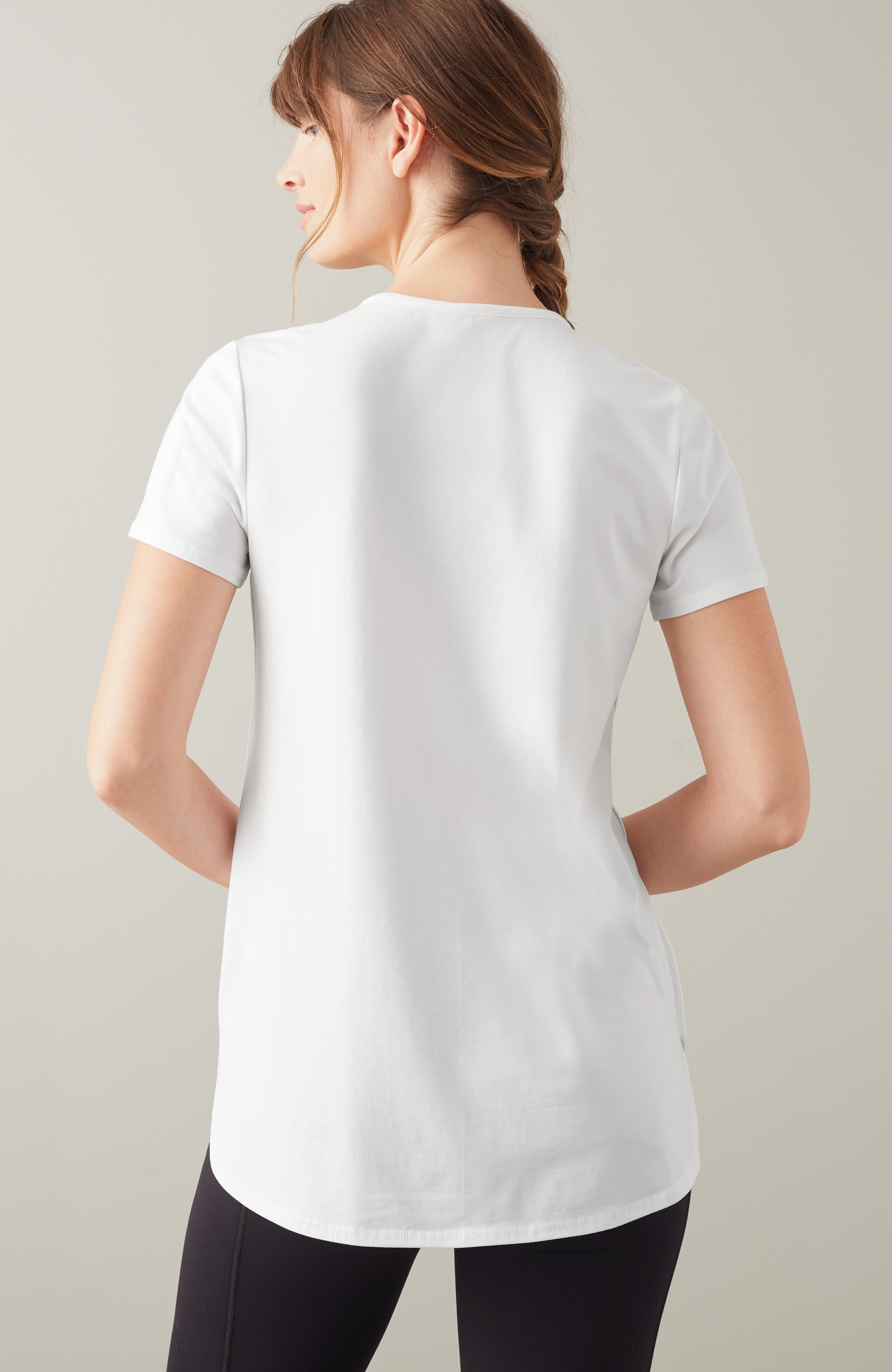 FIT PROGRESS SHIRTTAIL TEE | JJill